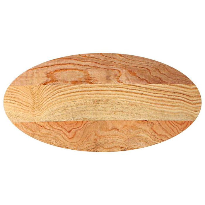 Blat de masă maro deschis 100x50x4 cm lemn masiv de stejar oval - WALTI WALTI