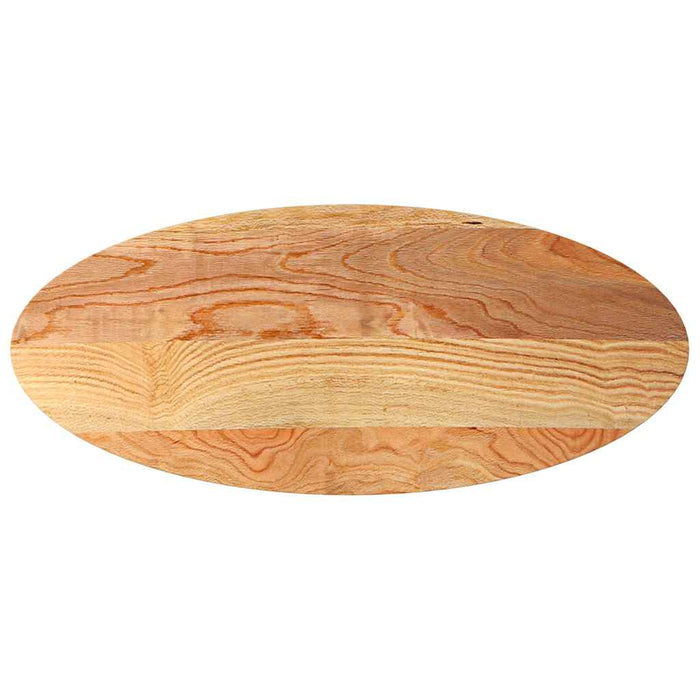 Blat de masă maro deschis 140x60x4 cm lemn masiv de stejar oval - WALTI WALTI