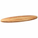 Blat de masă maro deschis 140x60x4 cm lemn masiv de stejar oval - WALTI WALTI