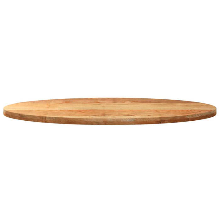 Blat de masă maro deschis 140x60x4 cm lemn masiv de stejar oval - WALTI WALTI