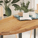 Blat de masă maro deschis 140x60x4 cm lemn masiv de stejar oval - WALTI WALTI