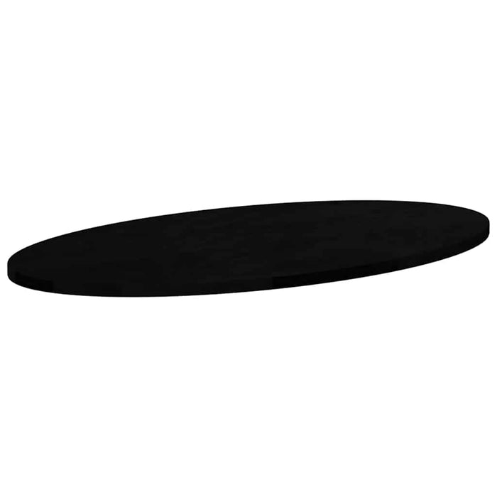 Blat de masă maro închis 80x40x2 cm lemn masiv de stejar oval - WALTI WALTI
