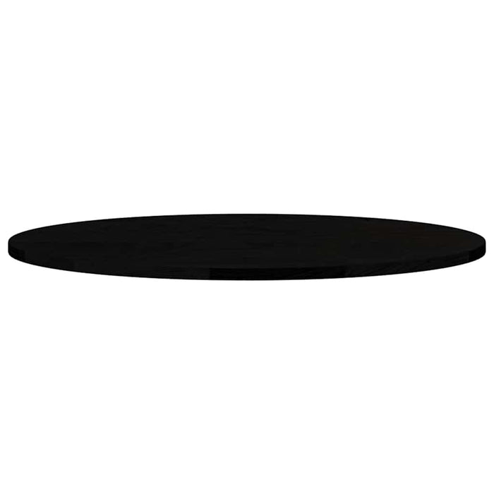 Blat de masă maro închis 80x40x2 cm lemn masiv de stejar oval - WALTI WALTI