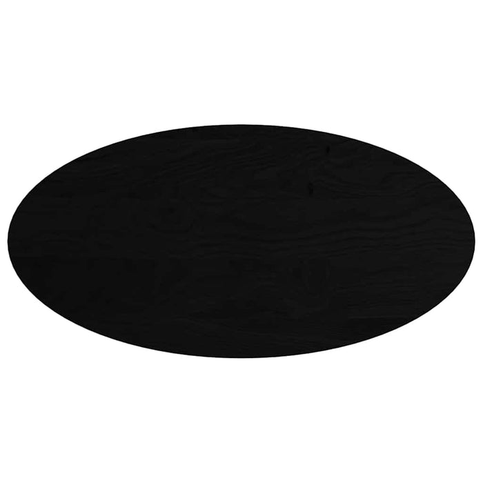 Blat de masă maro închis 120x60x2 cm lemn masiv de stejar oval - WALTI WALTI