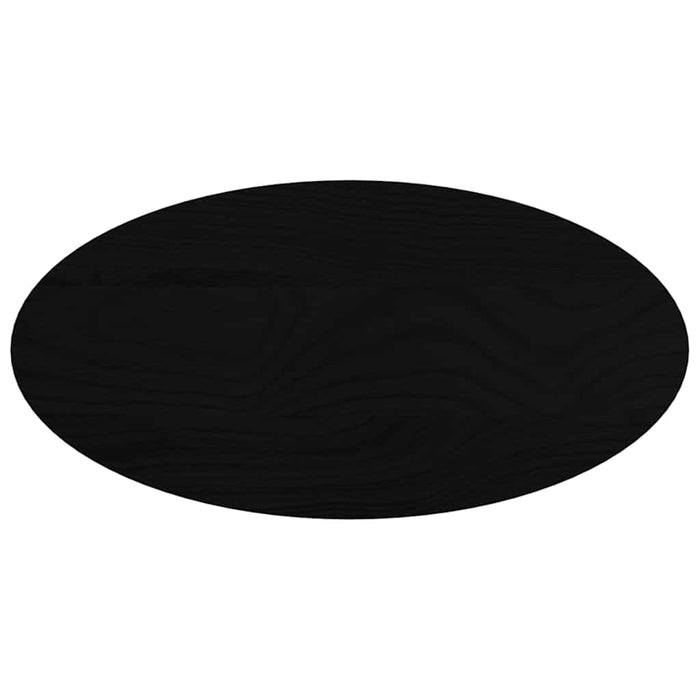 Blat de masă maro închis 80x40x4 cm lemn masiv de stejar oval - WALTI WALTI