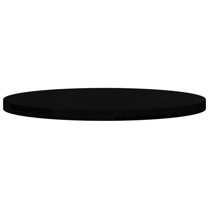 Blat de masă maro închis 80x40x4 cm lemn masiv de stejar oval - WALTI WALTI