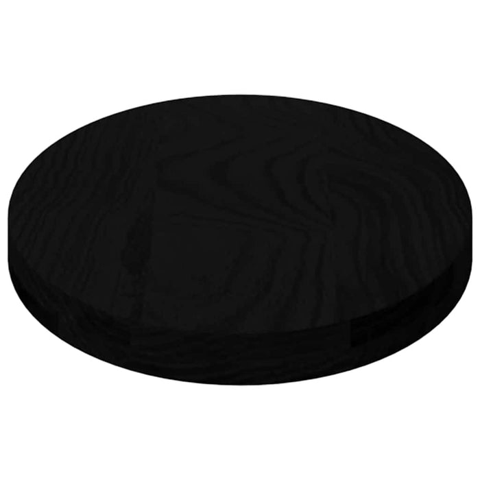 Blat de masă maro închis 80x40x4 cm lemn masiv de stejar oval - WALTI WALTI