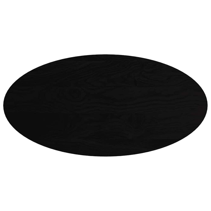 Blat de masă maro închis 120x60x4 cm lemn masiv de stejar oval - WALTI WALTI