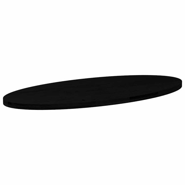 Blat de masă maro închis 140x60x4 cm lemn masiv de stejar oval - WALTI WALTI