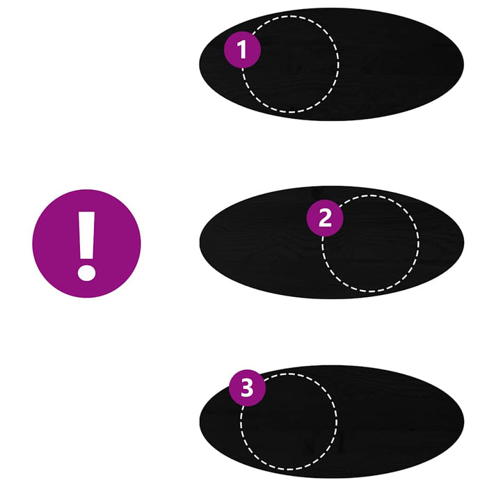 Blat de masă maro închis 140x60x4 cm lemn masiv de stejar oval - WALTI WALTI