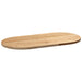 Blat de masă 80x40x2 cm lemn masiv de stejar oval - WALTI WALTI
