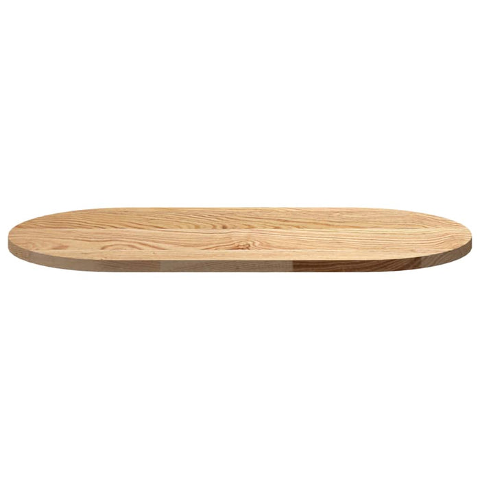 Blat de masă 80x40x2 cm lemn masiv de stejar oval - WALTI WALTI