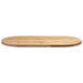 Blat de masă 80x40x2 cm lemn masiv de stejar oval - WALTI WALTI