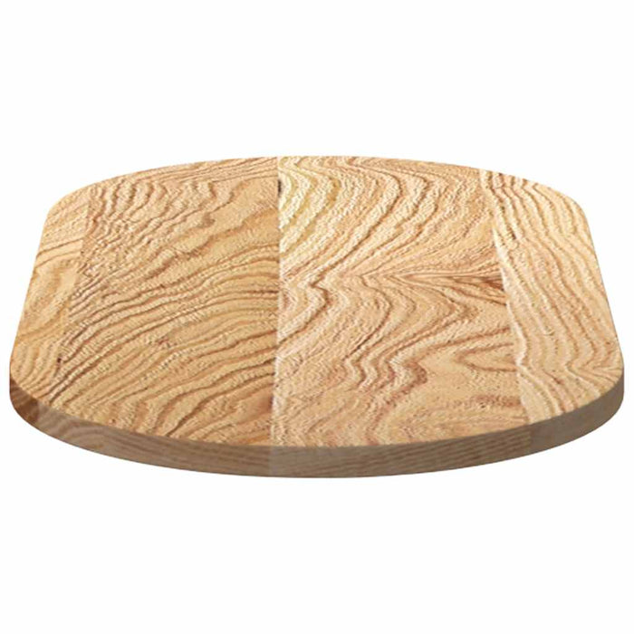 Blat de masă 80x40x2 cm lemn masiv de stejar oval - WALTI WALTI