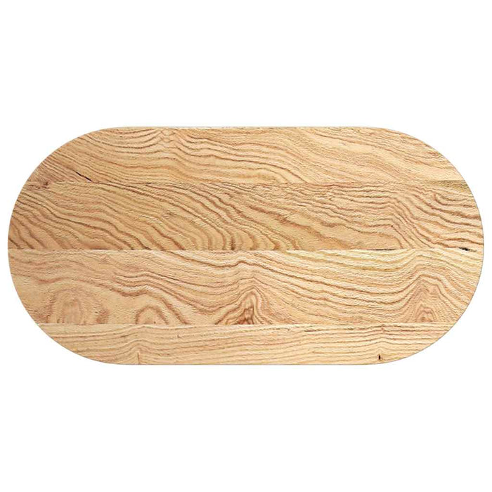 Blat de masă 100x50x2 cm lemn masiv de stejar oval - WALTI WALTI