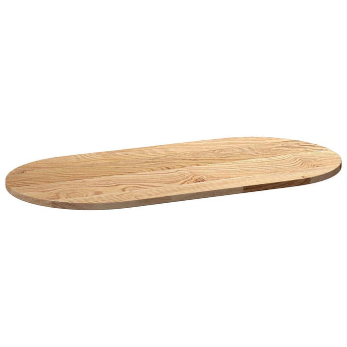 Blat de masă 100x50x2 cm lemn masiv de stejar oval - WALTI WALTI