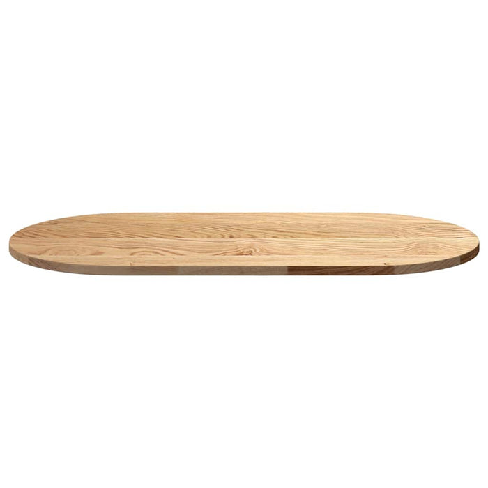 Blat de masă 100x50x2 cm lemn masiv de stejar oval - WALTI WALTI