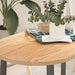 Blat de masă 100x50x2 cm lemn masiv de stejar oval - WALTI WALTI