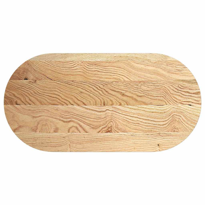 Blat de masă 120x60x2 cm lemn masiv de stejar oval - WALTI WALTI