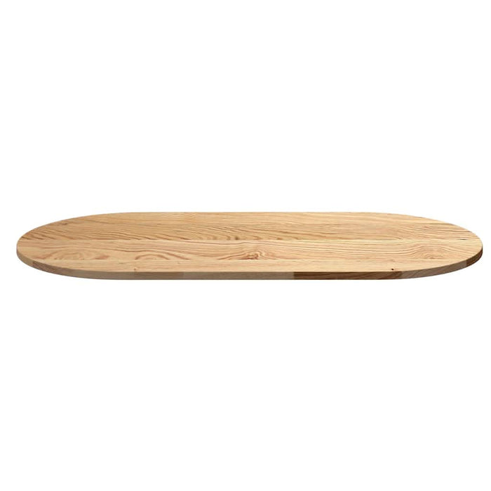 Blat de masă 120x60x2 cm lemn masiv de stejar oval - WALTI WALTI