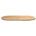 Blat de masă 120x60x2 cm lemn masiv de stejar oval - WALTI WALTI