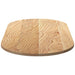 Blat de masă 120x60x2 cm lemn masiv de stejar oval - WALTI WALTI