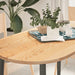 Blat de masă 120x60x2 cm lemn masiv de stejar oval - WALTI WALTI