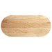 Blat de masă 140x60x2 cm lemn masiv de stejar oval - WALTI WALTI