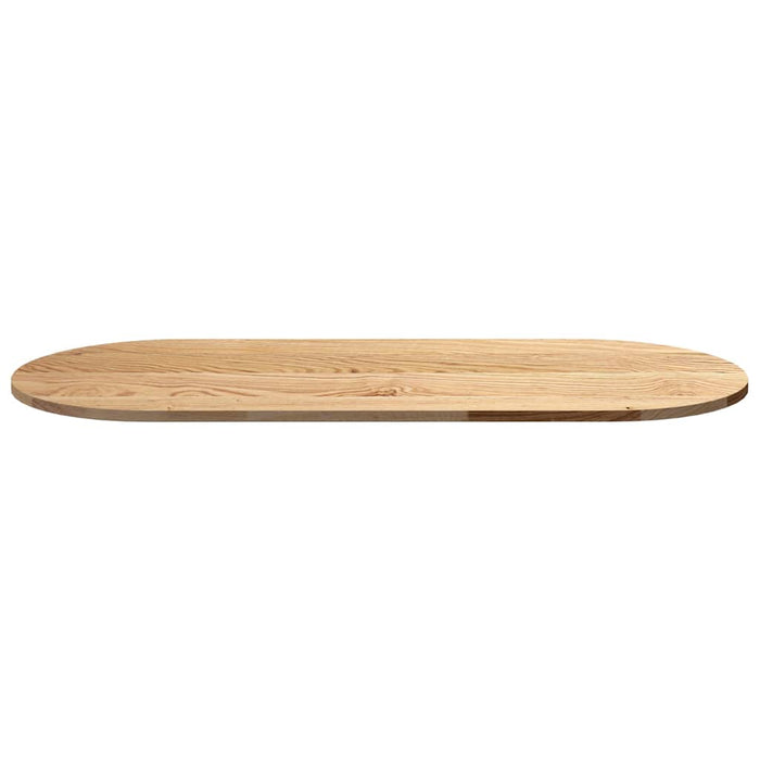 Blat de masă 140x60x2 cm lemn masiv de stejar oval - WALTI WALTI