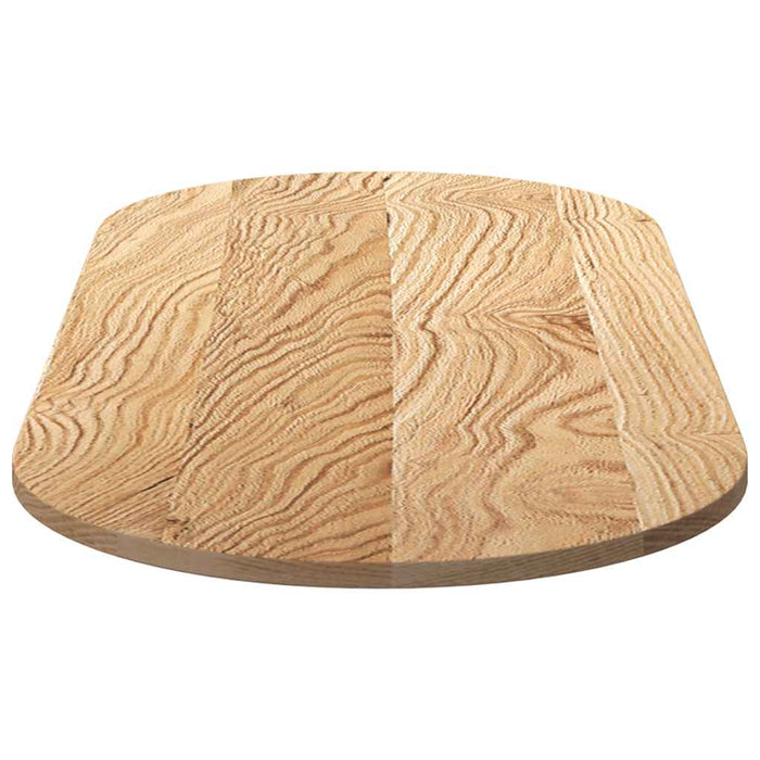 Blat de masă 140x60x2 cm lemn masiv de stejar oval - WALTI WALTI