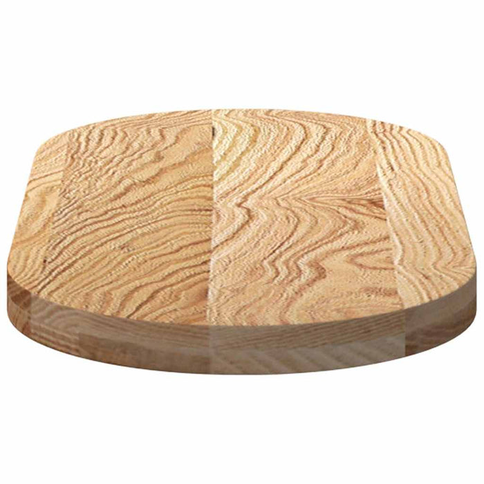 Blat de masă 80x40x4 cm lemn masiv de stejar oval - WALTI WALTI