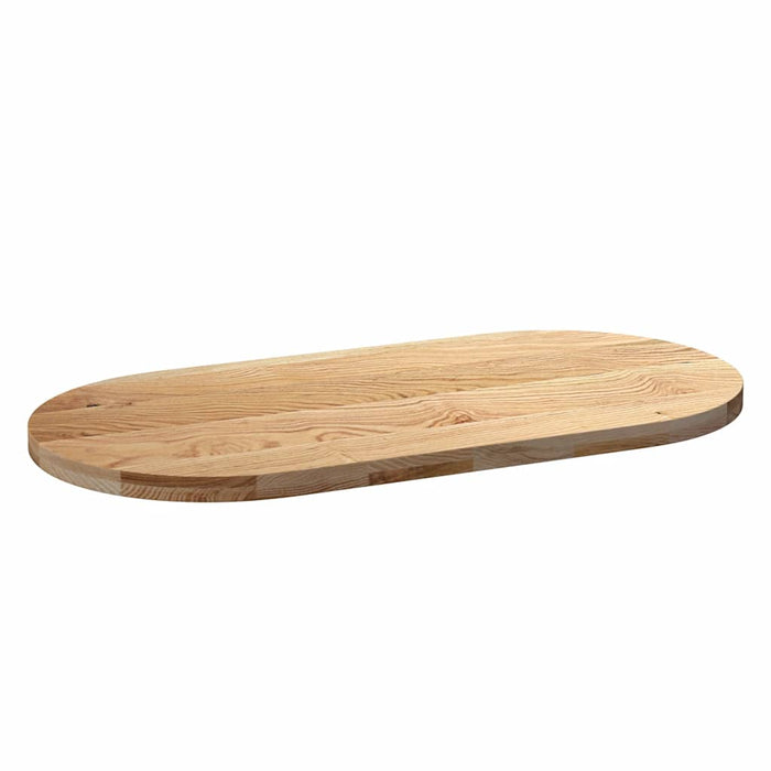 Blat de masă 120x60x4 cm lemn masiv de stejar oval - WALTI WALTI