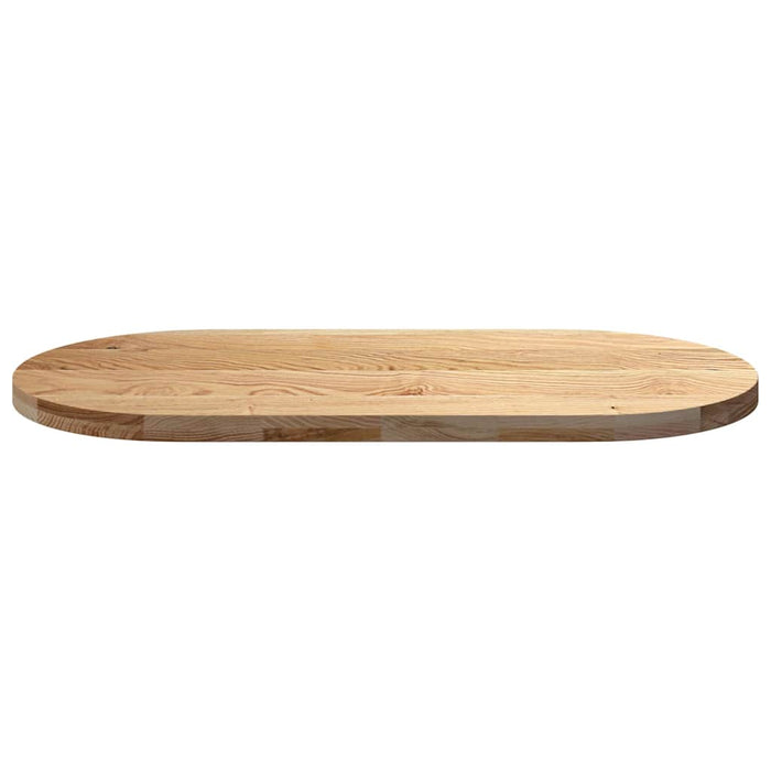 Blat de masă 120x60x4 cm lemn masiv de stejar oval - WALTI WALTI