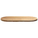 Blat de masă 120x60x4 cm lemn masiv de stejar oval - WALTI WALTI