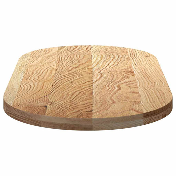 Blat de masă 120x60x4 cm lemn masiv de stejar oval - WALTI WALTI