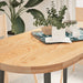 Blat de masă 120x60x4 cm lemn masiv de stejar oval - WALTI WALTI