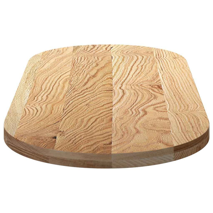 Blat de masă 140x60x4 cm lemn masiv de stejar oval WALTI