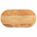 Blat de masă maro deschis 80x40x2 cm lemn masiv de stejar oval - WALTI WALTI