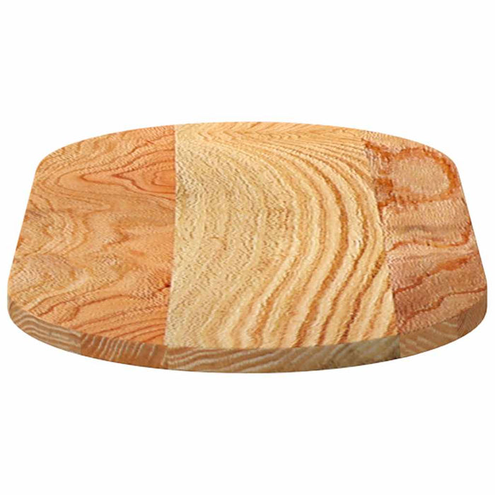 Blat de masă maro deschis 80x40x2 cm lemn masiv de stejar oval - WALTI WALTI