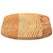 Blat de masă maro deschis 80x40x2 cm lemn masiv de stejar oval - WALTI WALTI