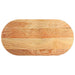 Blat de masă maro deschis 100x50x2 cm lemn masiv de stejar oval - WALTI WALTI