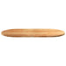 Blat de masă maro deschis 100x50x2 cm lemn masiv de stejar oval - WALTI WALTI