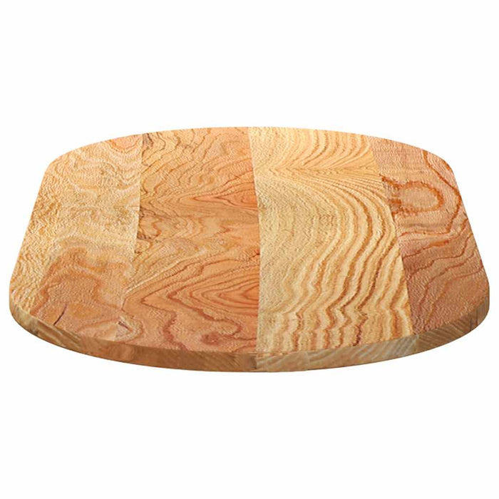 Blat de masă maro deschis 100x50x2 cm lemn masiv de stejar oval - WALTI WALTI