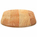 Blat de masă maro deschis 100x50x2 cm lemn masiv de stejar oval - WALTI WALTI