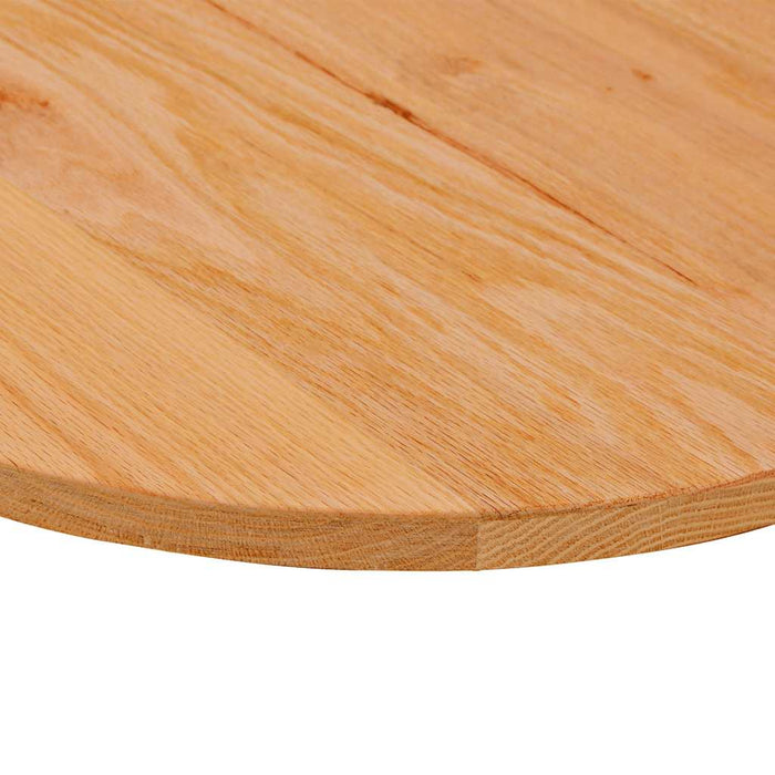 Blat de masă maro deschis 100x50x2 cm lemn masiv de stejar oval - WALTI WALTI