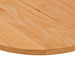 Blat de masă maro deschis 100x50x2 cm lemn masiv de stejar oval - WALTI WALTI