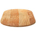 Blat de masă maro deschis 120x60x2 cm lemn masiv de stejar oval - WALTI WALTI
