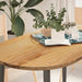 Blat de masă maro deschis 120x60x2 cm lemn masiv de stejar oval - WALTI WALTI