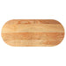 Blat de masă maro deschis 140x60x2 cm lemn masiv de stejar oval - WALTI WALTI