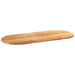 Blat de masă maro deschis 140x60x2 cm lemn masiv de stejar oval - WALTI WALTI